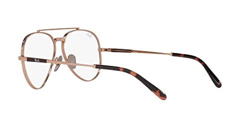 Image of Ray-Ban unisex-adult Rx8225v Aviator Titanium Pilot Prescription Eyewear Frames