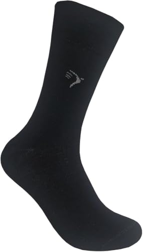 Max Lindner 5 paar zilveren sokken (kousen met zilvergaren geschikt voor diabetici) van hoogwaardig katoen voor dames en heren, merkkwaliteit kousen sinds 1921, zwart, 44-46