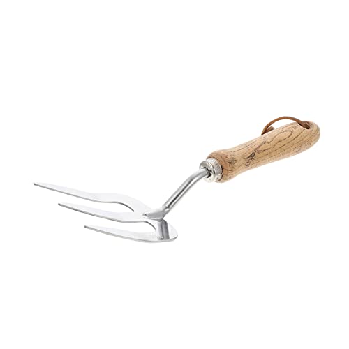 YARNOW Herramientas de jardinería Horquilla cultivadora Pararse Manual Hoz Herramienta de jardín horcas jardineria jardinerad Tenedor de deshierbe Horquilla de siembra Acero Inoxidable