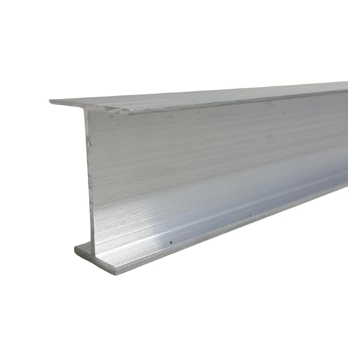 F&L Aluminum I-Beam – 6061 Alloy, 36" Structural Support Rail for A/C Stand Legs, Engineered for Building Code approvals. (Miami-dade and Florida Building Code Approved)