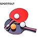 Sportout Table Tennis Racket, Ping Pong Paddle Set with 2 Bats and 3 Ping Pong Balls and Table Tennis Paddle Case