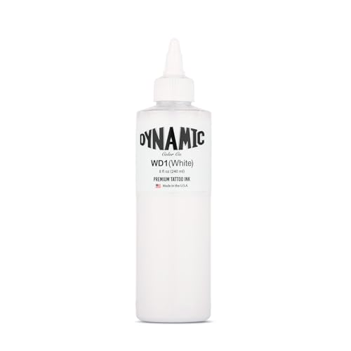 Dynamic Color White Tattoo Ink Made in USA Since 1990 8 oz