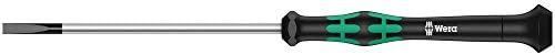 Wera 05118006001 Kraftform Micro 2035 Slotted Electronics Precision Screwdriver, 2mm Head, 60mm Blade Length