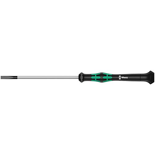 Wera 05117993001 Kraftform Micro 2035 Slotted Electronics Precision Screwdriver, 1.8mm Head, 40mm Blade Length