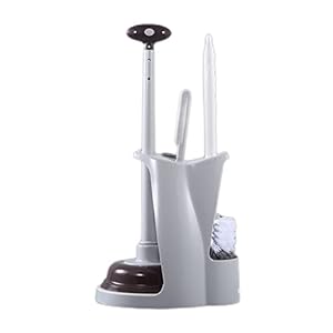 EndyAk Combinatietoiletplunjer en -borstelset met houder voor effectieve badkamerreiniging en afvoerontstopper