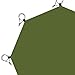 Yiju Octagonal Tent Ground Sheet for Camping and Backpacking, with 8 Ground Nails