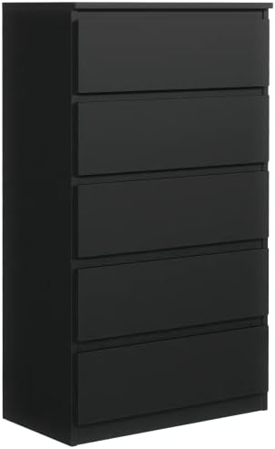 meble masztalerz Commode Anthracite/Lancelot Mat à 8 tiroirs 120 cm