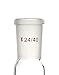 QWORK Glass 1000ml Single Neck Flat Bottom Boiling Flask, Heavy Wall Distillation Receiving Apparatus with 24/40 Standard Joint, Taper Outer Joint Lab Glassware, 1000ML