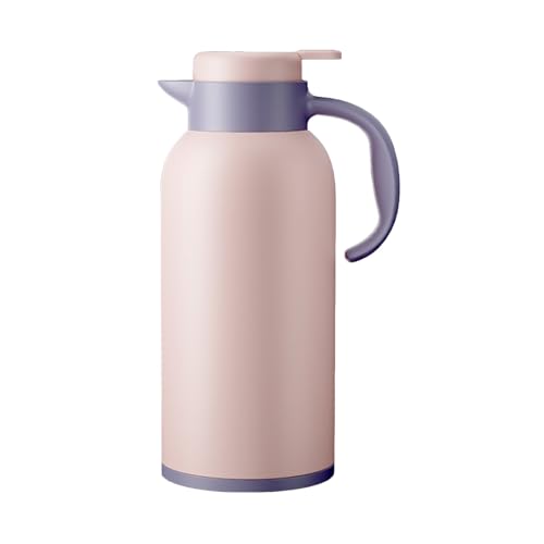 Jarra térmica para café con forro de vidrio, bebidas calientes o frías, termo aislado al vacío de doble pared para mantener bebidas frías o calientes, té con leche, chocolates calientes, taza de café