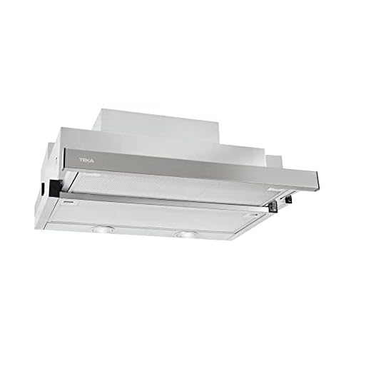 Teka 40436830 - Campana Telescópica Extensible, Acero inoxidable, 694m³/h, Inox