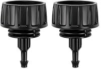 HKAOSDUUH 2 PCS 1/4 Inch Drip Irrigation Tubing to Faucet/Garden Hose Adapter Drip Irrigation Hose Connectors Garden Hose Quick Connect Fittings 3/4" Garden Hose to 1/4" Drip Tubing Drip System Parts