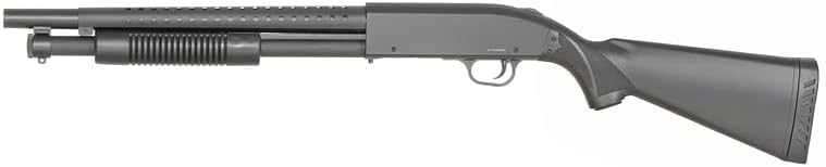Escopeta Airsoft plástico Muelle Bolas 6 mm con 1 Cargador de 15 Bolas, Loader o Cargador de Bolas Marca AGM Modelo MP003A Color Negro. Potencia < 1 Julio