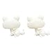 LPSCB 2pcs/Pack Bobble Head White Base for Painting Custom Pet Shop Toy Blank Model OOAK DIY Paint (Persian)