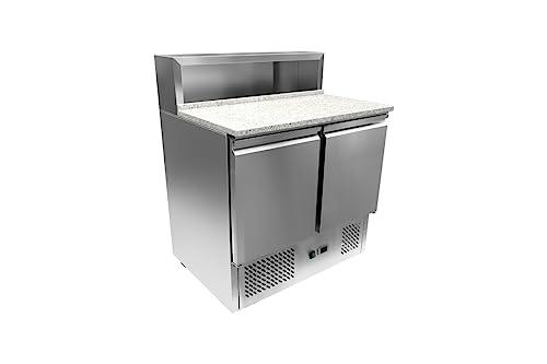 Con una capacità di 286 litri e un intervallo di temperatura da 0 a +8°C, il tavolo consente di conservare gli alimenti a una temperatura ideale per garantire la freschezza e la sicurezza degli stessi. I 4 ripiani fissi, con una capacità di carico massima di 40 kg ciascuno, offrono spazio sufficiente per organizzare e conservare i prodotti in modo efficiente e sicuro
