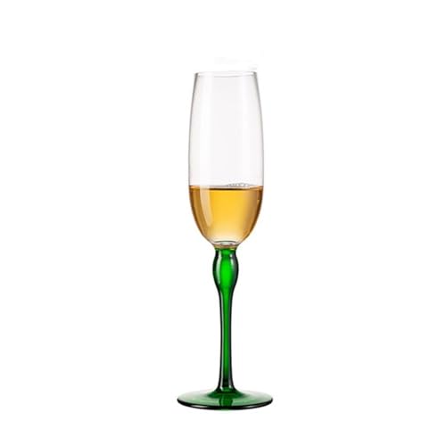 Copas de champán con tallo multicolor para celebraciones y cenas elegantes en casa 2