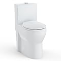 19 Inch Tall Toilet for Seniors, One Piece Toilet with Comfortable Seat Height - Comfort Height Design, Durable and Easy to Clean, Efficient Water Usage with Dual Flush