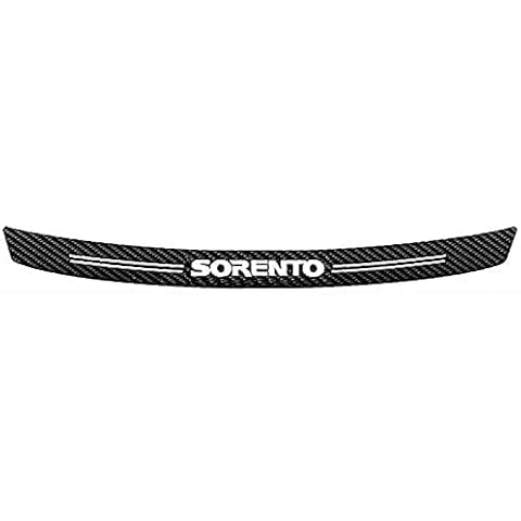 LIBAOBAO Car Rear Guard For Kia Sorento,Carbon Fiber Car Rear Bumper Protector,Rear Trunk Sill Plate Scuff Plate Strip,Car Accessories Cover