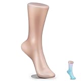 STOBOK Magnetic Foot Mannequin 11.41X9.05X8.26 Inch Female Foot Display Mold for Sock Anklet Shoe Fitting Plastic Model with Smooth Finish