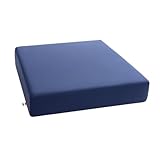 GM Cuscino antidecubito per sedia a rotelle 42x42x8 cm cuscino antidecubito per sedia in Memory foam e poliuretano cuscino carrozzina poltrona per anziani Made in Italy (Blu)