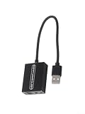 Adattatore da ottico a 3,5 mm per convertitore RCA USB audio digitale per console di gioco portatile - Design compatto in alluminio 16 x 9 x 2,3 cm (0,2 metri)