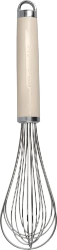 KitchenAid - Fouet de Cuisine en Inox - Couleur Blanc Amande