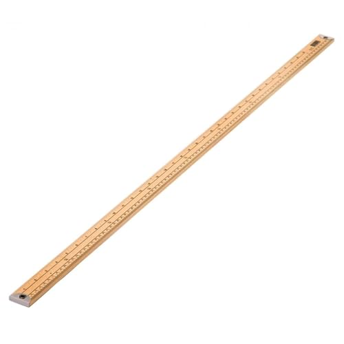 3 Ace Crafts Wooden Meter Stick One Meter Wooden Ruler Single-Side Printed Precise & Lightweight for School Office Lab Dressmaking Crafts & Field Work