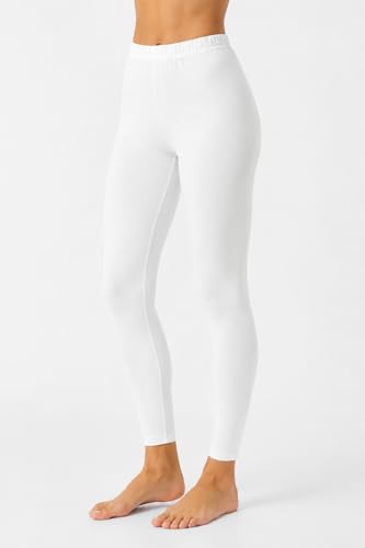 Image of Women's Cotton Lycra Ankle Length Leggings | Soft & Stretchable Everyday Wear