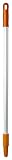 FBK 80203–7 Aluminium Griff für Kehrschaufel klappbar, 800 x 25 mm, orange