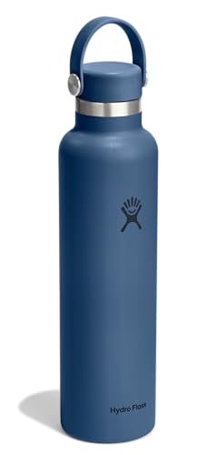Image of Hydro Flask Water Bottle - Insulated Stainless Steel - Non Spill, Leakproof in 24 Oz Harbor Blue