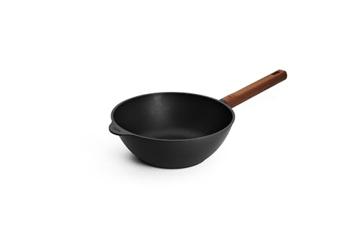 Wok Woll Eco Logic QXR diámetro 24 cm con mango madera miniatura 1