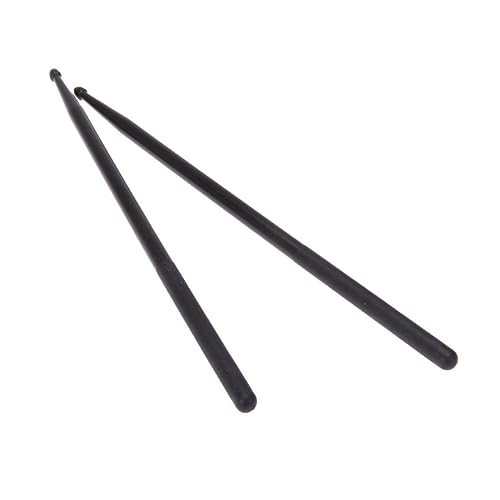 Baquetas Levemolo Profesionales Ligeras de Nailon para Batería, 1 Par, Negro, con Mango Cómodo para Música Jazz y Rock miniatura 1