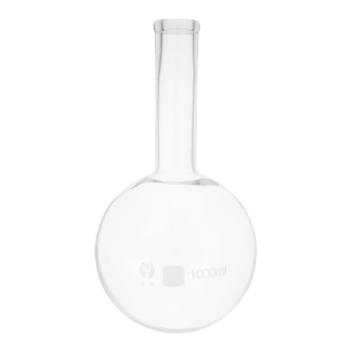 KICHOUSE 1pc Round-Bottomed Flask Beaker Flask for Experiment Laboratory Flask Laboratory Supplies Lab Flask Boiling Flask Round Bottom Flask Single Neck Round Flask Transparent Glass