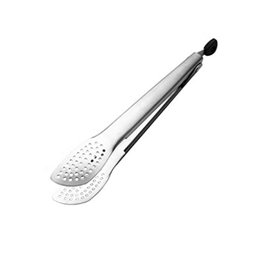 Kochzange Küchenzange aus Edelstahl, for Braten, Kochen, Brotbacken, Größe: 31 cm, flexibel einsetzbar