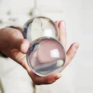 Dsjuggling 2 Pack Clear Acrylic Contact Juggling Ball For Beginners - 65Mm Small Practice Ball #TOP2