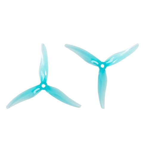 24個/12組 51477 5インチ 3ブレード/3ブレードプロペラプロペラ CW CCW ブラシレスモーター FPVプロペラ FPVレーシングドローン用(12 pairs Blue)