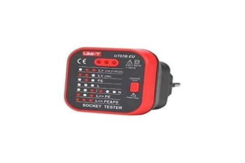 UNI-T UT07B-EU Seria UT07 Tester gniazd z RCD do wtyczki EU, 230 V, 50/60 Hz