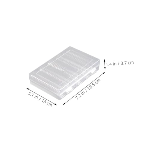 DOITOOL 2 sets cajas organizadoras transparentes para monedas miniatura 2