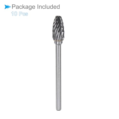 Fresas rotativas de carburo de tungsteno, 10 piezas miniatura 6