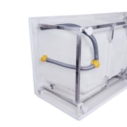 BELVIT Bañera para personas mayores, 170 x 75 cm, bañera con puerta, entrada derecha, bañera de ducha de acrílico sanitario, bañera rectangular con marco de acero inoxidable, patas ajustables en