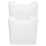 BAZEITFLOW 2個 冷蔵庫サイドドア収納ボックス 透明で中身が見える 野菜 果物用スペース節約 冷蔵庫内収納に 冷蔵庫保管整理用アイテム