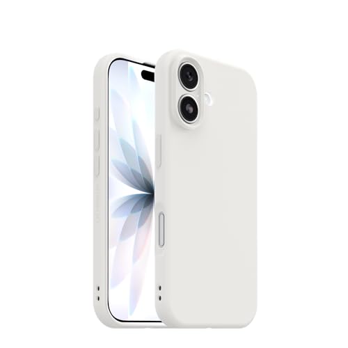 Image of OtterBox iPhone 17 Figura Series Case - Crema White - Aesthetic, Silicone Phone Cases, Protective Minimalist Design, MagSafe iPhone Case with Camera Protection