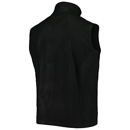 Image of dunbrooke Men's Black Minnesota Vikings Houston Fleece Full-Zip Vest