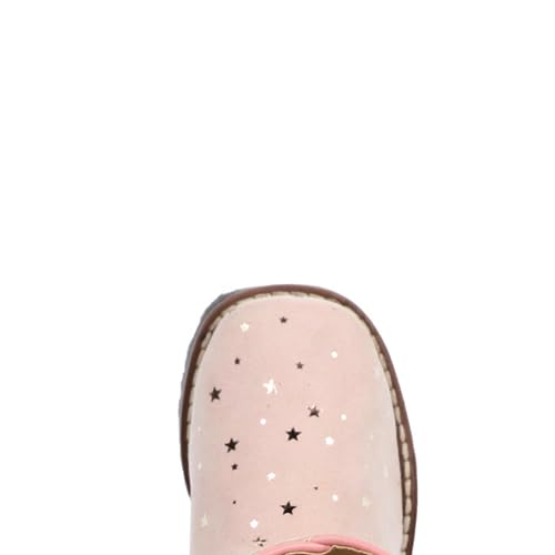 Toddler's Autry Pink Leather Boot with Metallic Stars2