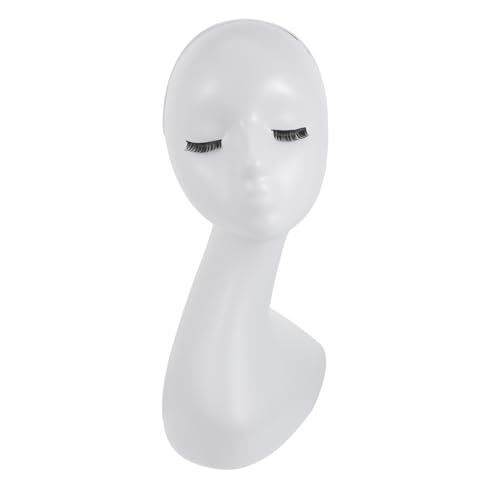 Baluue Multi-purpose Head Model for Wig Hat Display Practice Braiding Styling Pp Resin Stand