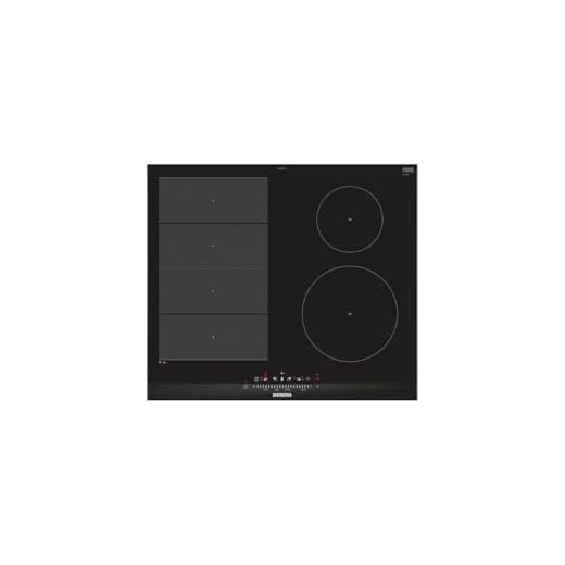 Siemens EX675FEC1E iQ700 Induktionskochfeld / Brat-Sensor Plus mit 4 Temperaturstufen / reStart-Funktion / quickStart-Funktion / Schwarz