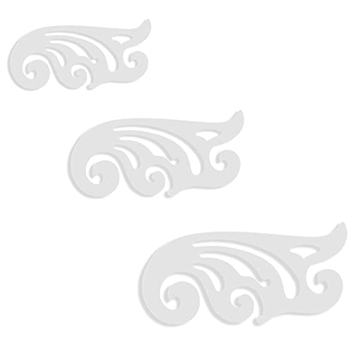 Kit 3 Réguas Modelagem Curva Francesa Costura Acrílico