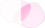 オークリー(OAKLEY)互換品 サングラス 交換レンズ フロッグスキン レンジ クリア ピンク フォトクロミック 紫外線カット 調光レンズ