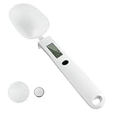 UNIWEIGH Digital Measuring Spoon Scale,High Precision Electronic Food Scale for Kitchen Gadgets and Daily Meals,300G/0.1G Gram Scale for, Home Cooks Bakers Chefs,Pet Dog Cat Ower,with Battery