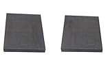 OTOOLWORLD 99.9% Purity Graphite Ingot Block EDM Graphite Plate Milling Surface (50MMx50MMx10MM) 2pcs