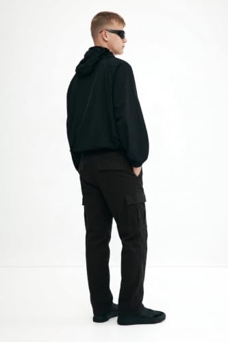 Image of Lymio Men Cargo | Cotton Cargo Pants for Men | Regular Fit High Rise Solid Pants (117-120)